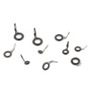 10pcs Stainless Steel Fishing Rod Guides Ceramic Ring Line Ring