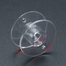 2017 Hot 10pcs Clear Bobbins Sewing Machine Plastic Brother F3L2 Si Janome D5H1