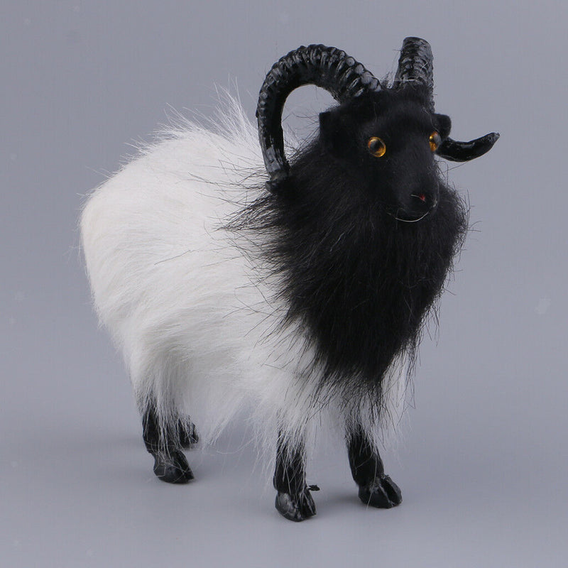 Chinese Mascot Lucky Animal Zodiac Sheep Lamb Goat Statue Plush Toys White