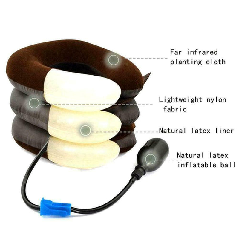 Inflatable Air-Neck Shoulder Pain Cervical Traction Device Comfort Brace Y4F9