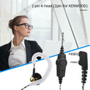Earphone Earpiece K-type 2Pin for Kenwood KPG Baofeng UV 5R Walkie-talkie A