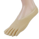 2Pairs Toe Socks No Show Running Five Toes Cotton Crew Boat Socks for Women