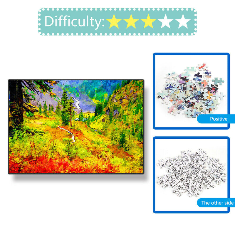 1000pcs DIY Oil Painting Woods Jigsaw Puzzle Toys Home Room Decoration Gift