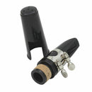 Black Plastic B Flat Clarinet Mouthpiece & Cap Clamp Woodwind Instruments U5M5