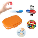 3 Grids Portable Pill Box Medicine Jewelry Storage Case Container(Orange)