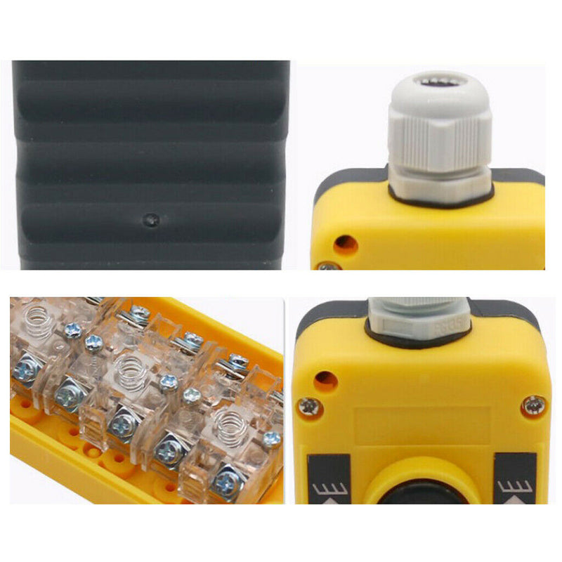 COP-2B Crane Pendant Control Station UP Down Hoist Push Button Switch - 250V, 5