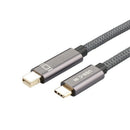USB C To Mini DisplayPort(4K@60Hz), Thunderbolt 3 To Display Port Cable Com A2R4