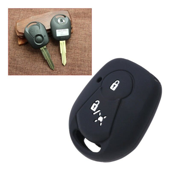 2 Buttons Car Key Fob Cover Case Silicone For SSANGYONG KYRON ACTYON REXTON 2