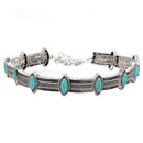 Ethnic Retro Style Statement Bohemian Turquoise Collar Choker Necklace S FT