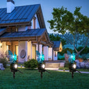 RGB+White LED Outdoor Flower Fairy Solar Lawn Lamp Courtyard Garden Decor Lights