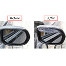 2x Black Universal Car Rear View Side Mirror Rain Board Sun Visor Shade Shield