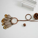 Dreamcatcher Wind Chimes Small Bronze Bells Car Pendant Home Decor Dream Ca B7R3