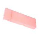 Pink Durable Clear Plastic Pencil Case School Supplies Pen Holder Stationery