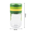 Green Stainless Steel Cutter Plastic Hand Spiral Cup Slicer Kitchen Tools