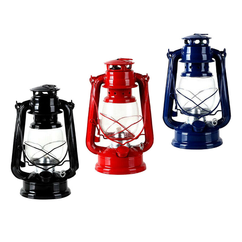 Set Of 3, Kerosene Lantern Hiking Metal Oil Lamp Home