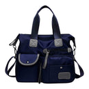 Women Travel Waterproof Nylon Shoulder Mummy Messenger Handbags (Dark Blue