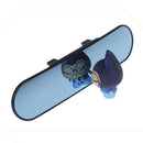 280x70Mm Car Universal Large Field Of Vision Rearview Mirror Anti-Glare Blu U6A9