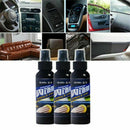 Car Care Interior Polish Wax Leather Seat Sofa Panel Dashboard SET Cleaner V4Y1