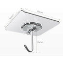 10x Powerful Wall Hook, Heavy Duty Adhesive Hooks(11 lb Max) Reusable Seamless