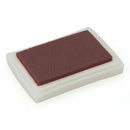 Brown Ink Pad Inkpad Rubber Stamp Finger Print Craft Non-Toxic Baby Safe Y4Y1