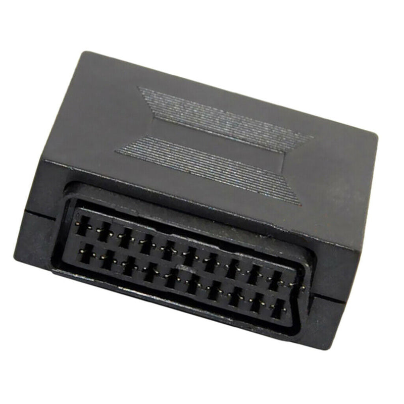 High Quality 21-pin SCART Coupler Joiner Adapter, F/F Sockets Joint Connector