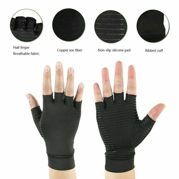 Compression Gloves Arthritis Carpal Tunnel Hand Wrist Brace Support L T6O9