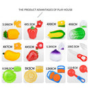 12X Fruit Vegetable Cutting Kitchen Set Educational Children's Toys Cooking Kit