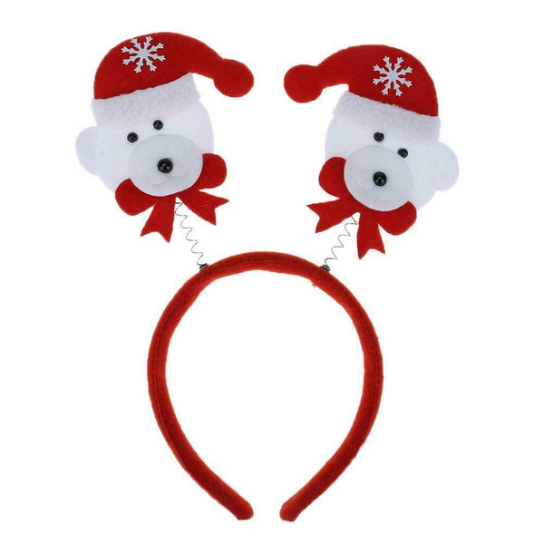 Home Decoration Cute Christmas Theme Headband Kids Head Clasp(Bear)