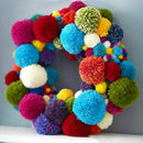 Pom pom Maker kit Fluff Ball Weaver Needle Knitting Set Craft Bobble Size 4 Y1D6