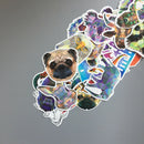 35Pcs Diamond Geometry Animal Skateboard Graffiti Laptop Luggage Car Stickers