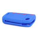 BLUE 4 Button Silicone Remote Key Cover Fob Case fit for VW Golf Polo 2017