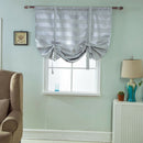 Elegant Blackout Short Roman Curtain Tie-up Shade Sheer for Small Window 46x63''
