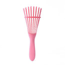 Women Hair Scalp Massage Comb Wet Curly Hairdress Styling Hairbrush (Pink) A