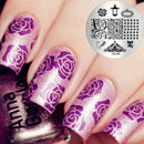 10 Design Set Nail Art Polish Manicure Image Stamping Template Plate Scraper DIY