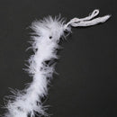 6 ft Marabou Feather Boa for Diva Night Tea Party Wedding - White M3K8