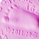 4PCS20g Baby Care Hand Foot Inkpad Soft Clay Washless Footprint Mud (Pink)