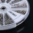 600Pcs 12 Kinds Stainless Steel Small Deck Screws Nuts Assortment Kit M1 M1.2