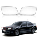 One Pair Plastic Headlight Head Light Lamp Cover Replacement Transparent Fo