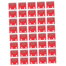 RJ45 Connector Card Kit For Ethernet Sockets Sack Condutor Connector Small Red