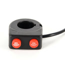 7/8'' Motorcycle Bike Handlebar On Off Button Head Spot Fog Light SwitchButto ME