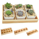 Fleshy Flower Iron Ceramics Flowerpot Wooden Box Succulent Plant Flower Pot O7M7