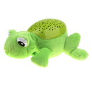 Baby Sleep LED Lighting Stuffed Frog Animal Night Lamp Plush Projector Gift