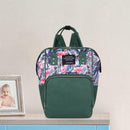 Printing Mommy Travel Backpacks Big Maternity Nappy Top-handle Bags (Green) A