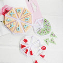 e-Flag Cake Cutter 3PCS Easy Bunting Cutters Cake Side Baking Pastry Sugarc Y3K4