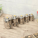 Stainless Steel Oil Drizzler Dressing Pourer Vinegar Cruet Dispenser 24oz