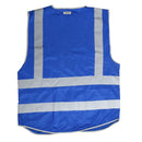Hi Viz Vis T-Shirt High Visibility Reflective Tape Safety Work Top Blue