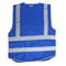 Hi Viz Vis T-Shirt High Visibility Reflective Tape Safety Work Top Blue