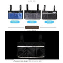 Blue Wheelchair Side Bag Pouch Multifunctional Scooter Walker Phone Holder