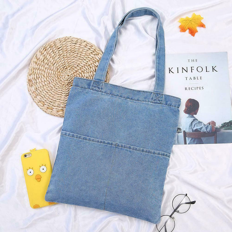 Denim Women Shoulder Crossbody Bags Large Capacity Handbag (Style 1 Light)