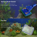 5 IN 1 Aquarium Fish Tank Cleaning Tools Set Glass Brush Fishnet Cleaner Kit